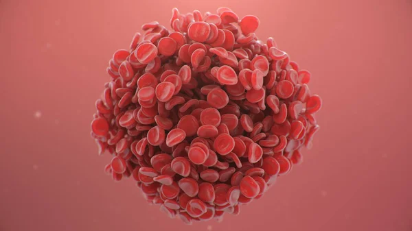 Kan Pıhtılaşma Hücrelerinin Arka Planındaki Soyut Küre Bilimsel Tıbbi Mikrobiyolojik — Stok fotoğraf