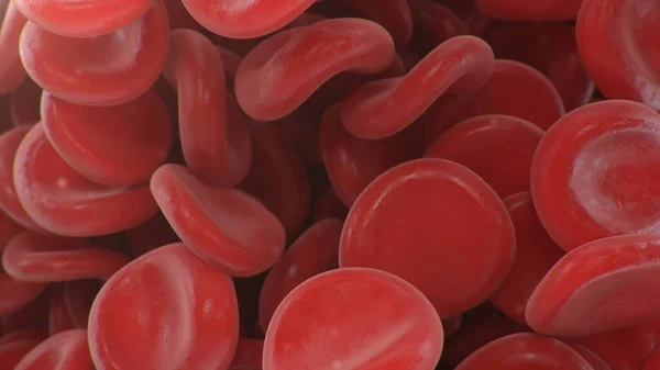 Ilustración Los Glóbulos Rojos Fondo Coágulo Sangre Concepto Microbiológico Científico — Foto de Stock