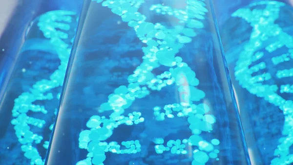 Молекула Днк Структура Понятие Человеческого Генома Молекула Днк Модифицированными Генами — стоковое фото