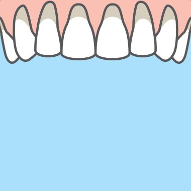Mavi ba üzerindeki boş sancak Üst Durgunluk diş eti illüstrasyon vektörü