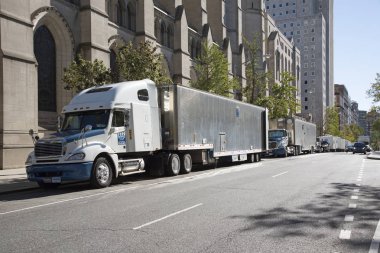 Film yapımcıları ulaşım aracında New York Usa