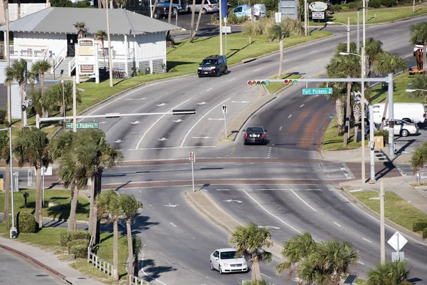 Autopista americana controlada por semáforos — Foto de Stock