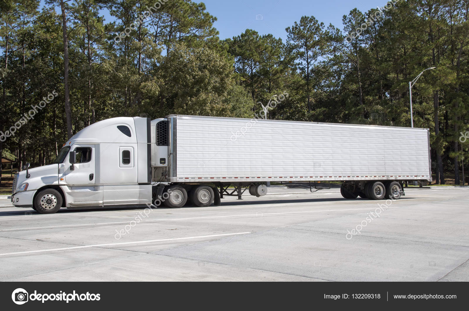 Truck Trailer Side View