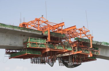 Bangkok Tayland Asya'da bir yolu köprüsü oluşturma