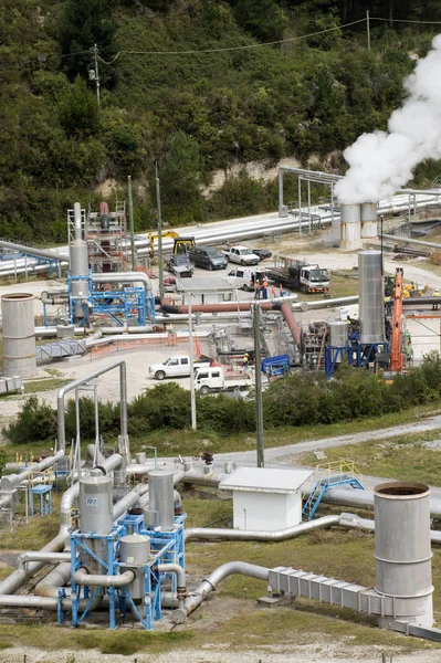 Estação de Energia Geotérmica Nova Zelândia — Fotografia de Stock