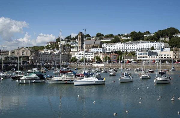 Torquay-kikötő és marina, south Devon Anglia Egyesült Királyság — Stock Fotó