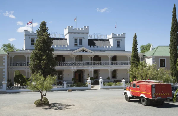 Fire truck at the Lord Milner hotel in Matjiesfontein South Africa — Stock Photo, Image