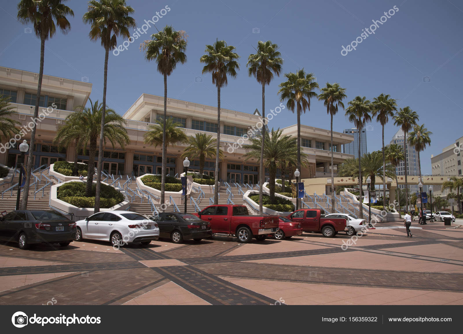 Car parking lot at Tampa Convention Center Fl USA Stock Editorial Photo © petertt 156359322