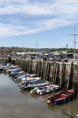 West Bay harbor üzerinde Güney Sahili, Dorset İngiltere İngiltere