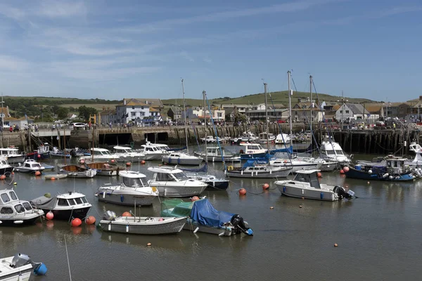 West Bay Harbor on the south coast of Dorset England UK — стоковое фото