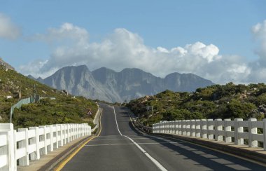 Steenbras, near Gordons Bay, Western cape, South Africa. December 2019. Clarence Drive a picturesque drive over Steenbras Bridge on the R44 highway towards Hermanus, South Africa clipart