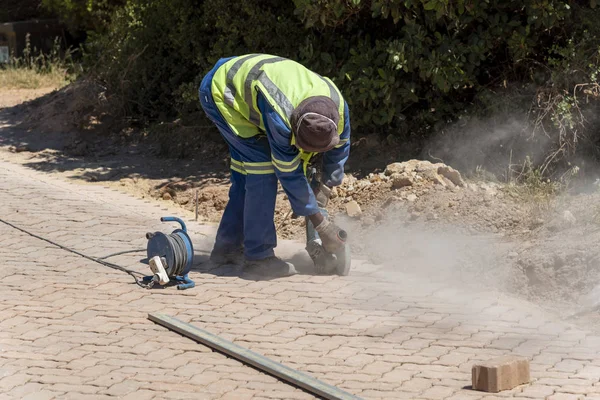 Rooiels Western Cape South Africa December 2019 Worker Using Electric — Stock Photo, Image