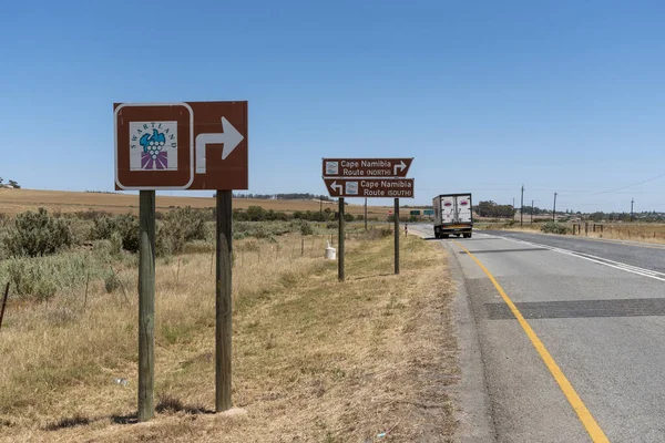 Moorrreesburg Dec 2019 Strassenschilder Für Das Cape Namibia Strasse Die — Stockfoto