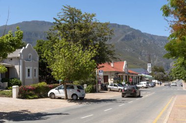 Greyton, Overberg, Batı Burnu, Güney Afrika. Aralık 2019. Greyton şehir merkezi Garden Route 'da küçük bir kasaba.