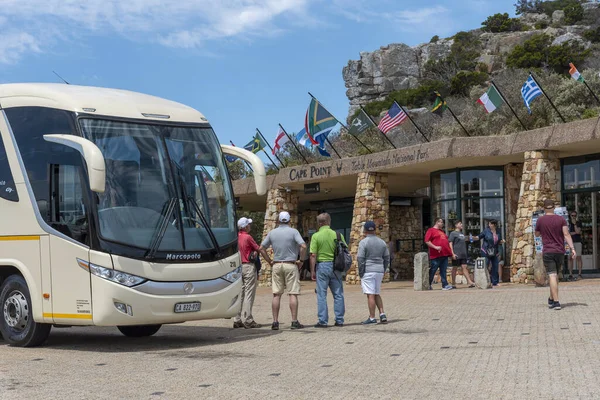 Cape Point Western Cape Sydafrika Beslut 2019 Turbussar Och Besökare — Stockfoto