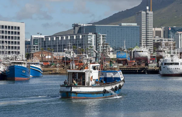 Ciudad Del Cabo Sudáfrica 2019 Barco Pesca Comercial Punto Atracar — Foto de Stock