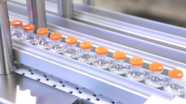 Production Médicaments Pour Perfusion Ligne Production Pharmaceutique Antivirale Développement Vaccin — Video