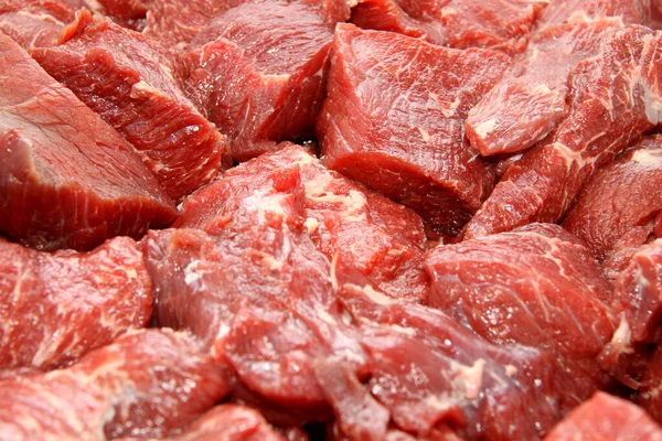 Kolbászt Készít Munkaasztalnál Élelmiszerfeldolgozó Feldolgozó Ipar Nyers Húskeverék Steak Baromfi — Stock Fotó