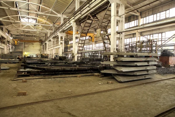 Betonnen Paneelfabriek Voor Woningbouw Enorme Productie Creëren Van Bouwmaterialen Productie — Stockfoto