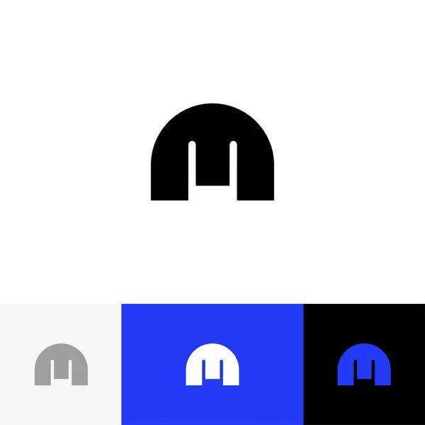 Εικονίδιο με το τολμηρό λογότυπο M επίπεδη και διάνυσμα πρότυπο σχεδίασης. — Διανυσματικό Αρχείο