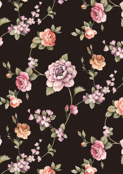 Endless floral pattern — Stock Photo, Image