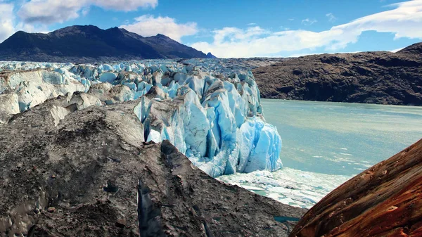 Erstaunliche Aufnahmen vom Viedma-Gletscher — Stockfoto