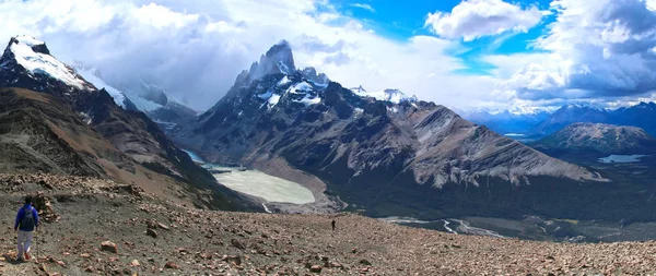 Panoramablick vom Gipfel des loma del pliegue tumbado — Stockfoto