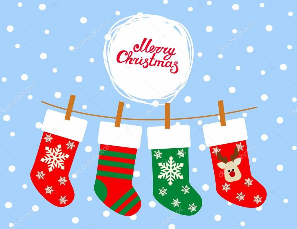 vector Illustration: Christmas Socks