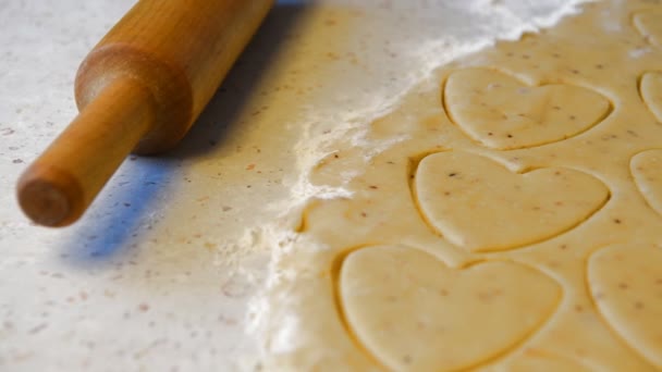 Coeur coupé de la pâte — Video