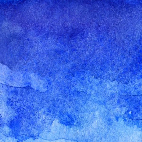 Watercolor blue sky water space galaxy abstract background — Stock Photo, Image