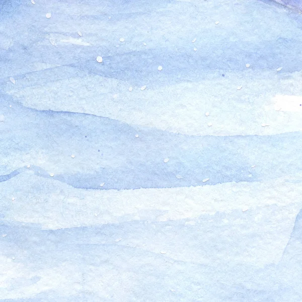 Aquarelle bleu clair hiver neige ciel texture fond — Photo