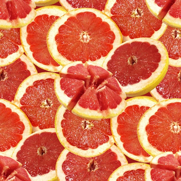 Grapefruit citrus fruit cut slice seamless pattern texture background
