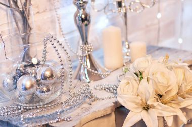 Noel süslemeleri güzellik kartı