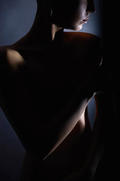 Жіноче тіло. чуттєва гола жінка — стокове фото