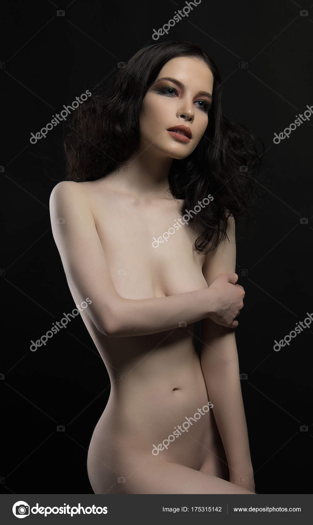 Naked sexy girl with perfect body Stock Photo by ©photoagents 175315142