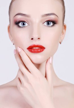 genç kadın face.make kadar