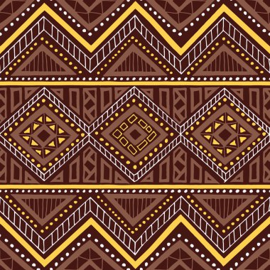 Etnik seamless modeli. Kabile motifler. Geometrik süsleme boya