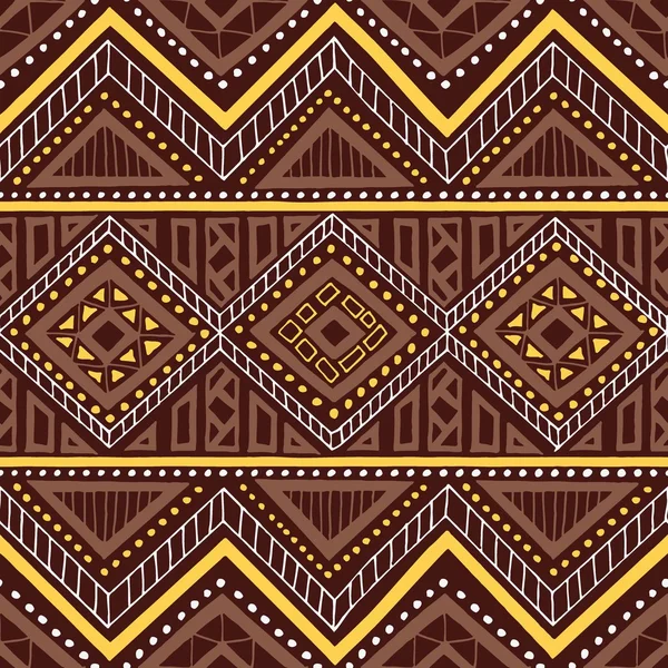 Ethnisch nahtlose Muster. Stammesmotive. geometrische Ornamente — Stockvektor