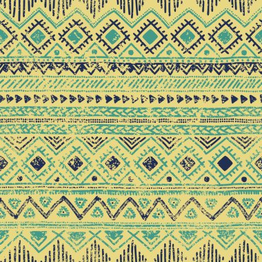 Dikişsiz etnik desen. Kabile süsleme. Şeritli geometrik arka