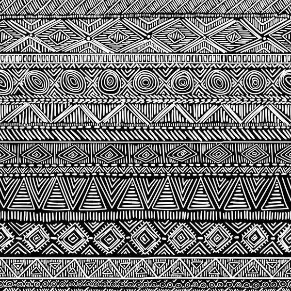 Siyah ve beyaz çizgili desen. Etnik ve kabile motifler. Şirin 