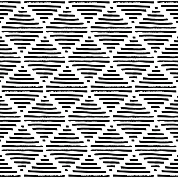 Einfaches geometrisches Muster. schwarzweißes Ornament. Jahrgang elem — Stockvektor
