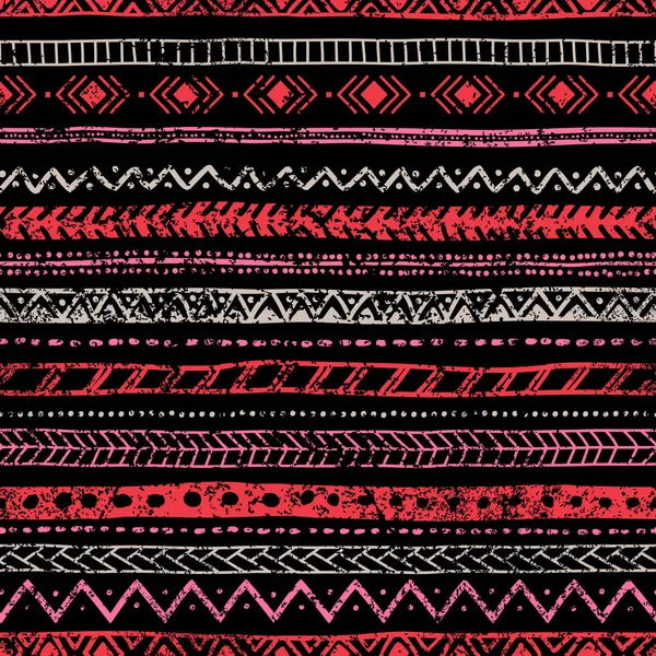Dikişsiz vintage desen. Etnik ve kabile motifler. Grungy textu
