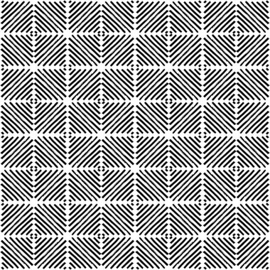 Dikişsiz siyah-beyaz desen. Basit geometrik arka plan. G
