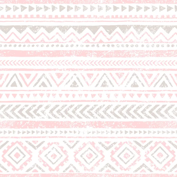 Patrón vintage sin costuras. Textura gruesa. Moti étnico y tribal — Vector de stock