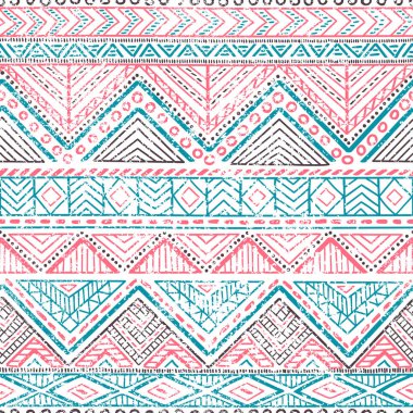 Etnik seamless modeli. Doku. Şirin antika süsleme. 