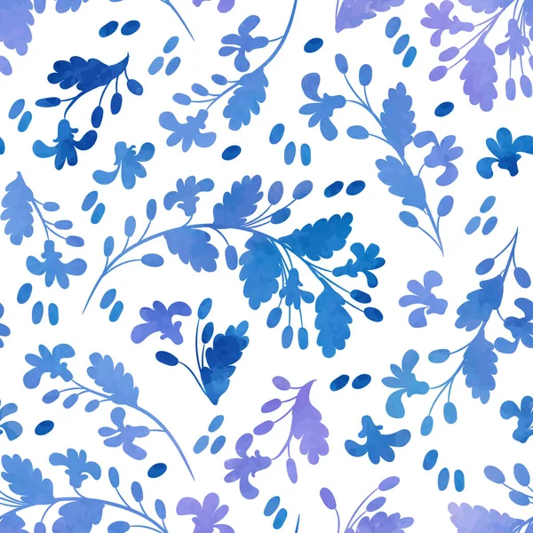 Akvarelu květy - vzor bezešvé vektor. Grunge texturu. BL — Stockový vektor