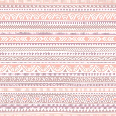 Dikişsiz etnik desen. Aşiret ve Aztek motifler. Çizgili vintag