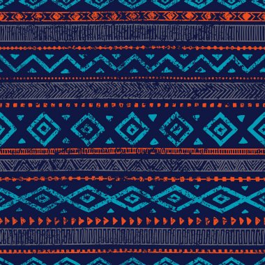 Sorunsuz etnik süsleme. Aztek ve kabile motifler. Süsleme çizmek