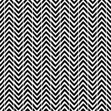 Basit Dikişsiz soyut desen. Siyah beyaz yazdırma. Şeritler 