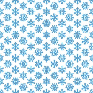 Kar taneleri pürüzsüz kış deseni. Yeni yıl duvar kağıdı için yazdır